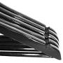 SAASNY Suit Hangers,（Pack of 20） Black Clothes Hangers Wooden Wood Clothes Coat Hangers with Round Trouser Bar and Shoulder Notches Strong Premium Heavy Duty