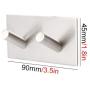 co.opmart Accessories 3M Self Adhesive Wall Door Back Hooks Heavy Duty Stainless Steel Clothes Hanger Bathroom Kitchen Towel Rustproof Hook (B)