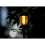 7 Tall Kenwick Solar Lamp Post and Planter with Plants Hanger, Amber and White LEDs, Brown, Outdoor Lighting