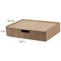 Bamboo Drawer Large, Monitor Stand & Stackable Storage Solution for Office Products pens, Pencils, Scissors, notepads, Business Cards and More