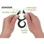 FusionBrands GoHook, White - Versatile Magnetic Hooks Hold Essential Go-To Items in the Kitchen, Bathrooms, Closets, and On the Go-Flexible S Hook Design is Portable, Easy to Use, and Holds Up to 3lbs