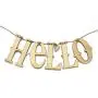 ADORNit, DIY Wood Swag Banner Hanger, Home Decoration - Hello