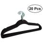 KYCPTNFJ 20pcs Non-Slip Flocked Velvet Huggable Hangers Clothes Hangers Shirts Sweaters Dress Hanger Drying Rack