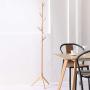 Q_Entryway Furniture Solid Wood Coat Rack Simple Modern Hanger Floor Simple Clothes Rack Bedroom Living Room Clothes Tree Hall Trees