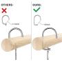 TOPIND Stainless Steel Metal Hangers Space Saving Organizer Clothing Hangers, Vertical Clothes Hangers for Wardrobe Space Saver,Closet Organization Hangers Wardrobe Storage Accessories (10 pcs)