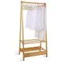 MEIDUO Garment Rack Aluminum Alloy Coat Organizer with Clothes Hanger and Storage Shelves (Color : Gold) MEIDUO Garment Rack Aluminum Alloy Coat Organizer with Clothes Hanger and Storage Shelves (Color : Gold)