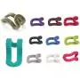 DAVEVY Clothes Hanger Hook, 10 pcsCreative Mini Flocking Hook Rack Closet Organizer, Anti-Slip Cascading Coat Holder(Black)