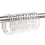 Qulable 24 Packs Shower Curtain Rings Plastic Curtain C Rings Hook Hanger Bath Drape Loop Clip Glide Bathroom Shower Window Rod (Clear)
