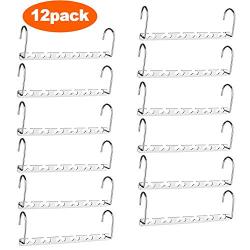 HOUSE DAY Magic Hangers Space Saving Hangers for Clothes Hangers Space Saving Wardrobe Clothing Hanger Oragnizer Closet Space Saver Hangers (12 Pack) (Renewed)