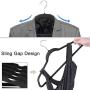 Galax Supply 120-pack Non-Slip Velvet Hangers - Suit Hangers Ultra Thin Space Saving - Strong and Durable Clothes Hangers Hold Up-to 10 Lbs, for Coats, Jackets, Pants, and Dress Clothes (Black)