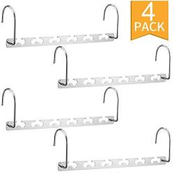 TerHoo Magic Hangers Space Saving Hangers for Clothes Closet Space Saving Wardrobe Clothing Hanger Oragnizer, 2019 Wonder Space Saver Hangers (4 Pack)