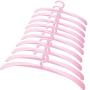 Hershii Plastic Shirt Hangers Closet Storage Organizer Solid Color Space Saving Clothes Tops Blouses Hangers for Department Store, Pack of 10