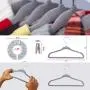 Babyrish Unisex Nursery Closet Organizer Set-Neutral Grey Nonslip 30X Velvet Hangers for Baby Clothes with 8X Closet Size Dividers (Newborn Infant to Toddler) and 10X Hanger Clips-All in Cute Box Babyrish Unisex Nursery Closet Organizer Set-Neutral Grey Nonslip 30X Velvet Hangers for Baby Clothes with 8X Closet Size Dividers (Newborn Infant to Toddler) and 10X Hanger Clips-All in Cute Box