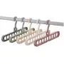 10pcs Random Color Multi-Port Support Circle Clothes Hanger Clothes Drying Rack Multifunction Space Saving Hanger Magic Clothes Hanger