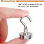 DIYMAG Magnetic Cruise Hooks, Strong Magnet Hooks for Kitchen, Home, Workplace, Office and Garage, Pack of 20