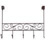 Inspired Living by Mesa Inspired Living Over The Door Hanger 5 Organizer in Oil Rubbed Bronze Spiral Collection utility-hooks,