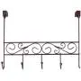 Inspired Living by Mesa Inspired Living Over The Door Hanger 5 Organizer in Oil Rubbed Bronze Spiral Collection utility-hooks,