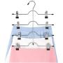 DNJKSA Layers Stainless Steel Multifunctional Clothes Hangers Pants Storage Hangers Cloth Rack Multilayer Storage Cloth Hanger(5 Pieces/Lot)(Random Color)