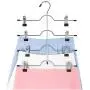DNJKSA Layers Stainless Steel Multifunctional Clothes Hangers Pants Storage Hangers Cloth Rack Multilayer Storage Cloth Hanger(5 Pieces/Lot)(Random Color) DNJKSA Layers Stainless Steel Multifunctional Clothes Hangers Pants Storage Hangers Cloth Rack Multilayer Storage Cloth Hanger(5 Pieces/Lot)(Random Color)