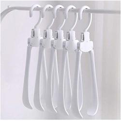 5PC Creativity Magic Clothes Hanger Stand Broad Shoulders Plastic Fold Organizer Decoration