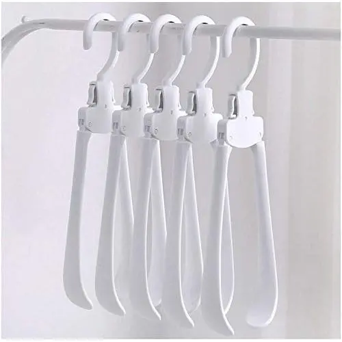 5PC Creativity Magic Clothes Hanger Stand Broad Shoulders Plastic Fold Organizer Decoration