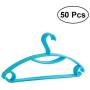 TINKSKY 50PCS Anti-Skid Non-Slip Garment Clothes Hangers Heavy Duty Suit Hanger Drying Laundry Hooks Closet Space Saving Oraganizer Racks (Blue)