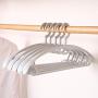 Coat Hangers Home Non-Marking Hanger Anti-Skid Widened Clothes Rack (10 Packs),Gray