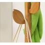 JPYMJ Standing Coat Rack Tree Stylish Wooden Hat Coat Rail Stand Rack Clothes Jacket Umbrella Storage Hanger Organiser 175CM(Wood Color) (Color : B)