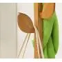 JPYMJ Standing Coat Rack Tree Stylish Wooden Hat Coat Rail Stand Rack Clothes Jacket Umbrella Storage Hanger Organiser 175CM(Wood Color) (Color : B)