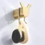 BigBig Home Bathroom Brushed Gold Double Towel Hook, Clothes Hanger Made of Stainless Steel Robe Hooks for Bedroom Wall Mount BigBig Home Bathroom Brushed Gold Double Towel Hook, Clothes Hanger Made of Stainless Steel Robe Hooks for Bedroom Wall Mount