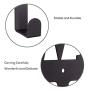 MINCORD Towel Racks Black Metal Wall Mounted Towel Holder 5 Hooks Towel Hanger Rack for Kitchen Storage Organizer Rack, Bathroom Towels