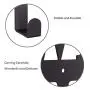 MINCORD Towel Racks Black Metal Wall Mounted Towel Holder 5 Hooks Towel Hanger Rack for Kitchen Storage Organizer Rack, Bathroom Towels