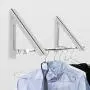 Becko Wall Mounted Clothes Hanger Aluminum Folding Drying Coat Racks Home Storage Organiser 2 Packs Becko Wall Mounted Clothes Hanger Aluminum Folding Drying Coat Racks Home Storage Organiser 2 Packs