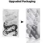 Outivity 20 Pack S Shaped Hooks,3.15''Heavy Duty S Hooks,Space Aluminum S Hooks for Hanging,S Hooks for Clothes,Bags,Towels,Plants,Kitchenware Hanger-Silver+Black Outivity 20 Pack S Shaped Hooks,3.15''Heavy Duty S Hooks,Space Aluminum S Hooks for Hanging,S Hooks for Clothes,Bags,Towels,Plants,Kitchenware Hanger-Silver+Black