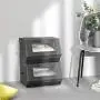 SONGMICS Set of 2 Stackable Storage Bins with Transparent Windows, Magnetic Lid and Side Handles, for Toys, Clothes, Gray and Beige URPLB02G SONGMICS Set of 2 Stackable Storage Bins with Transparent Windows, Magnetic Lid and Side Handles, for Toys, Clothes, Gray and Beige URPLB02G