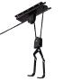 Bike Lift Hoist for Garage Storage - Heavy Duty Ceiling Mountain Bicycle Hanger Pulley Rack 100 lb Capacity