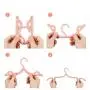 YOFAN? 9PCS Portable Folding Clothes Hangers Foldable Clothes Drying Rack for Travel and Home (Multi-Color, 9)