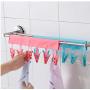Foldable Travel Hanger Portable Bathrooms Cloth Hanger Rack Clothespin Home Organizer 5pcs Random Color