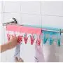 Foldable Travel Hanger Portable Bathrooms Cloth Hanger Rack Clothespin Home Organizer 5pcs Random Color