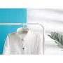 Unilive oldable Clothes Hangers Rack with 4 Hanger Clips - Portable Anti-Slip Travel Plastic Hangers for Scarves Suits Trousers Pants Shirts Socks Underwear for Travel Home (4pack)