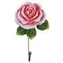 Yevison Rose Hook Lovely Resin Solid Durable Saves Space Coat Hat Robe Towel Hook Hanger Wall Mounted,Rose single hook,6.3 * 7cm Durable and Useful
