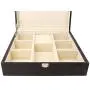 Decorebay Handcrafted Crocodile Leather Tie Boxes and Cufflink Storage Boxes for Men ? Seal Brown Decorebay Handcrafted Crocodile Leather Tie Boxes and Cufflink Storage Boxes for Men ? Seal Brown