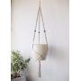 Macrame plant hanger- Many colors available-Macrame Plant Hanger Indoor Hanging Planter Basket Cotton yarn