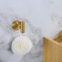 Single Robe Hook, Towel Hook Brushed Gold, SUS304 Stainless Steel Bathroom Clothes Cabinet Closet Coat Hook Wall Mounted,Round,Heavy Duty Door Hanger, 2 Pack