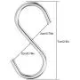 WENCHENG 100 Pcs 2.8 inch S Shaped Hooks Stainless Steel S Hooks, Sliver S Hooks Rack Hangers Heavy Duty S Hanging Hangers Hooks for Kitchen, Work Shop, Bathroom, Garden WENCHENG 100 Pcs 2.8 inch S Shaped Hooks Stainless Steel S Hooks, Sliver S Hooks Rack Hangers Heavy Duty S Hanging Hangers Hooks for Kitchen, Work Shop, Bathroom, Garden
