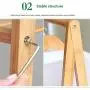 SPLY DTEM Modern Bamboo Movable Coat Rack, Multi-Functional Floor-Standing Clothes Hat Hanger for Home Bedroom- (Color : A, Size : 60cm)