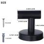 Wall Towel Hooks Coat Hook Bathroom Matte Black Robe Hook SUS 304 Stainless Steel Heavy Duty Door Hanger Towel Robe Clothes Cabinet Closet Sponges Hook for Bathroom Bedroom Kitchen Hotel Pool 4 Packs