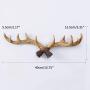 Enerhu Vintage Deer Antlers Wall Hooks Antique Clothes Hanger Rack Coat Hooks for Home