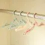 M-zmds 30 Pcs Travel Hangers - Portable Folding Clothes Hangers Travel Accessories Foldable Clothes Drying Rack for Travel (Color : Beige)