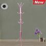 uxcell Metal Coat Rack,Standing Coat Tree 12 Hooks Hanger for Handbags Hat Umbrella Clothes Home Decor Fuchsia